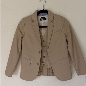 Crew Cuts Thompson boys size 10 Tan Blazer and Vest Set